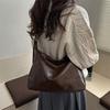Womens Fashion Pu Shoulder Bag With Zipper Closure And Inner Phone Pocket For Casual Wear