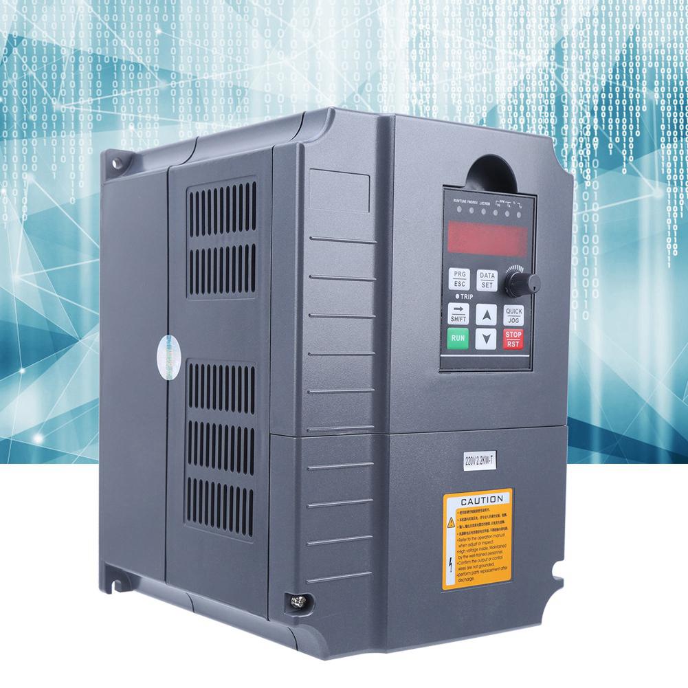 Inverter SinglePhase 220V Input 3Phase 380V Output 2.2KW Boost Motor Controls GT2R2G2T