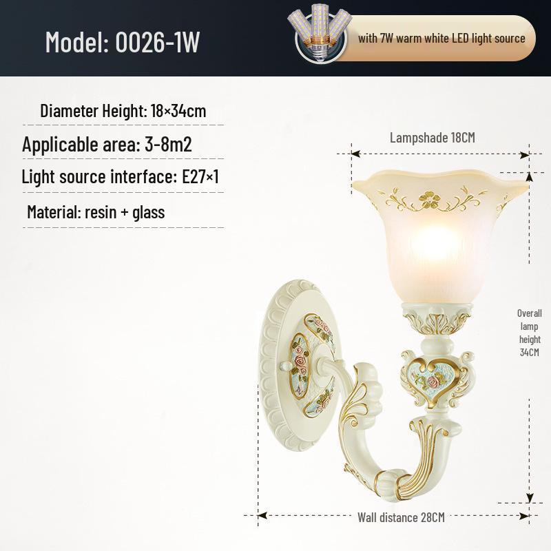 European Retro Resin Chandelier for Living Room, Restaurant, or Bedroom - Warm Atmosphere and Unique Style