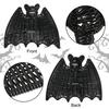 Halloween Rattan Bat Decoration 3D Scary Black Plastic Woven Bat Wall Hanging Decor for Tree Porch Yard Lawn Indoor Outdoor Farmhouse Decor