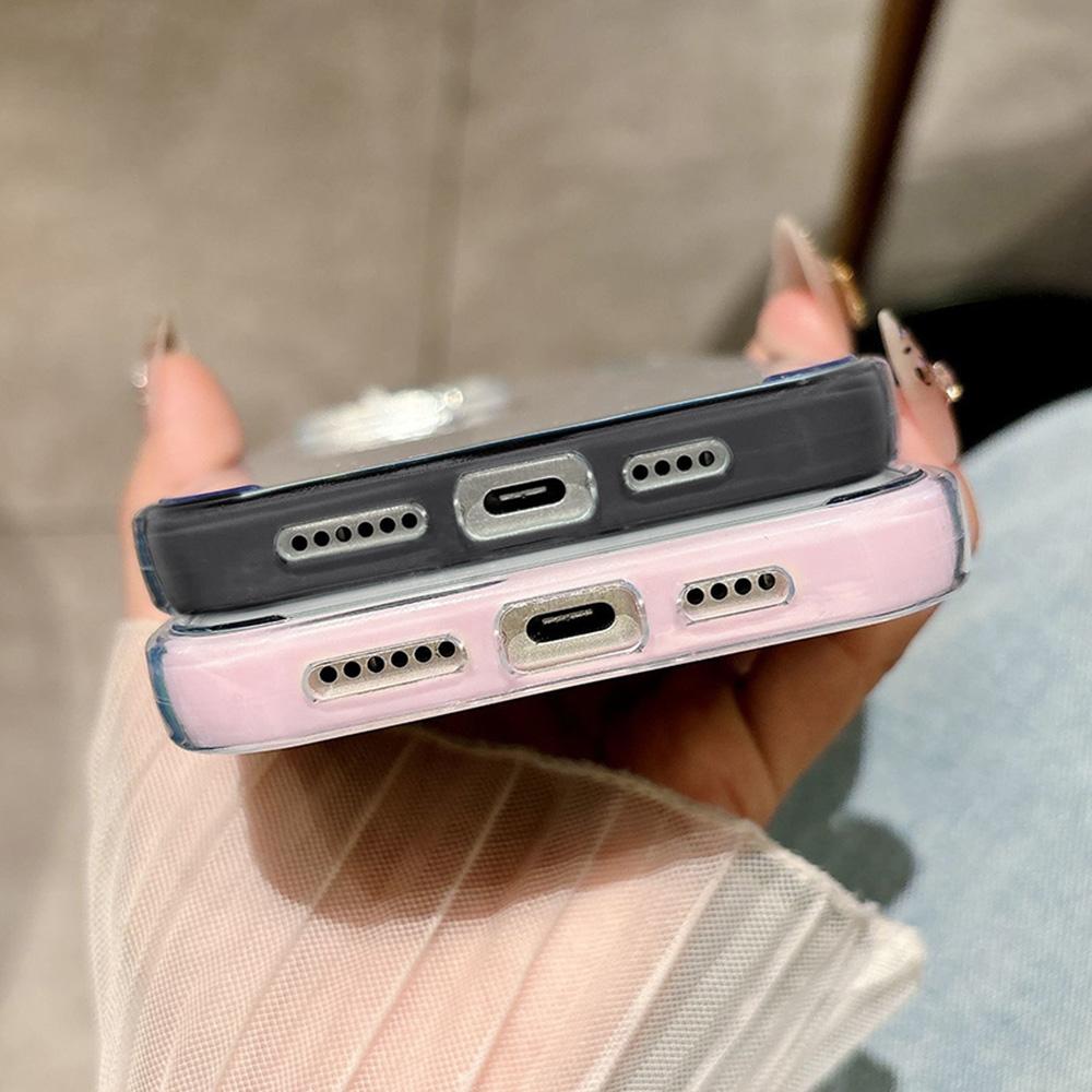 INS Butterfly Phone Case For iPhone 16 Pro Case iPhone 17 15 11 12 13 14 Pro Max 2 IN 1 Candy Color Soft Shockproof Bumper Cover
