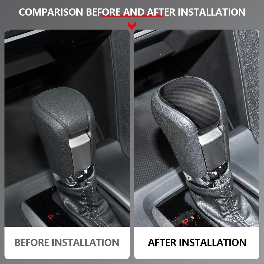 For Honda 10th Civic 2016 - 2020 AT Gear Shift Knob Sticker Cover Protective Cap Decoration Trim Interior Accessories