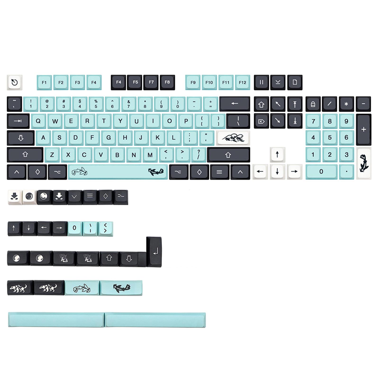 

Колпачки для клавиш Mizu PBT XDA, 132 клавиши для DZ60/RK61/64/gk61/68/75/84/980/104, механическая клавиатура, колпачок для клавиш 7u 6,25u Space