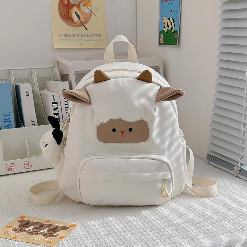 New Fashion Leisure Cute Lambs Traveling Out of The Street Advanced Sense Girls' Light Out of The Street Schoolbags Backpacks and Backpacks.