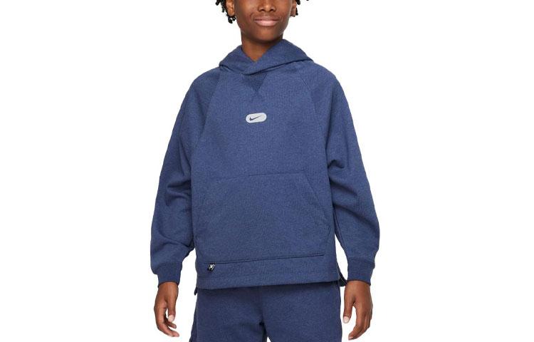 Nike Kids Sweatshirts Hooded Moderate DX5374-410 M