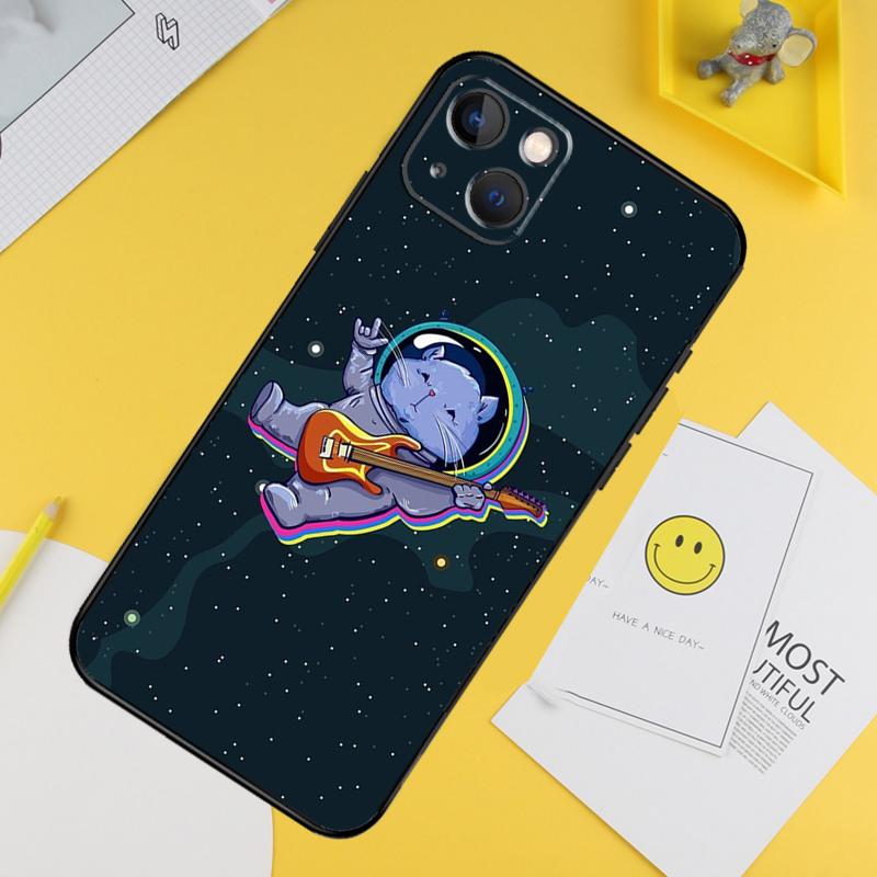 Cats In Space Case For iPhone 16 Pro Max 12 13 Mini 11 14 15 Pro Max XR 15 16 Plus 16e Phone Cover Shell