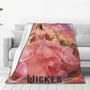 Wicked Musical Film Glinda Poster Merch Decken Flanell Sofa Überwurf Decke Entspannend Warm für Draußen Bettbezüge