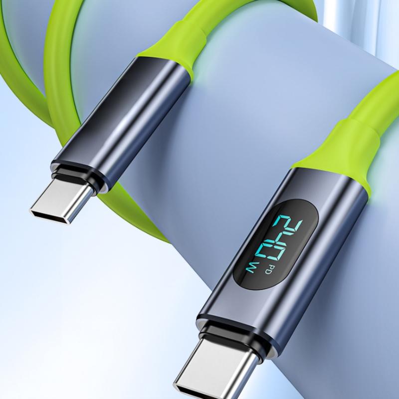 Digital 240W Fast Charging Usb Type C Cable Usb-C Quick Charge Data Transmission Charger Cord For Phone
