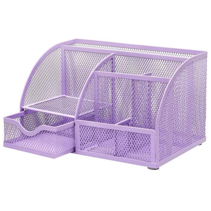 Exerz Desk Organizer/stationery Organizer/pen Holder/desk Tidy/multifunction Organizer (light Purple)
