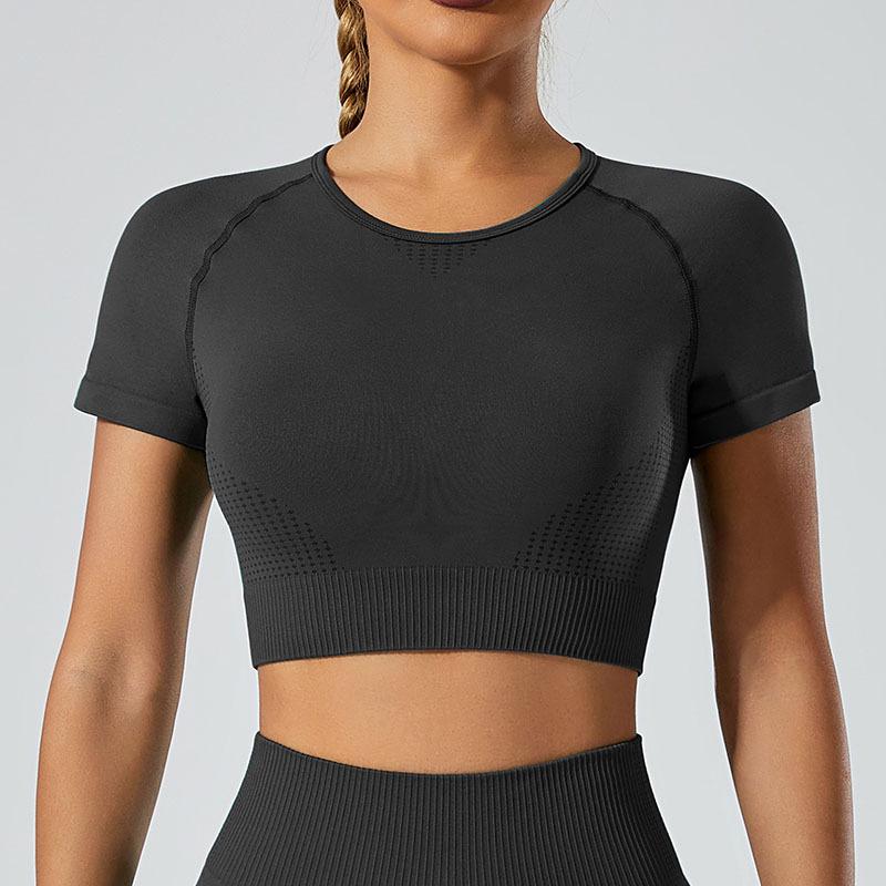 Fünfteiliges nahtloses Fitness-Set für Damen: Sport-BH, Yogahose, Yoga-Top, Laufanzug