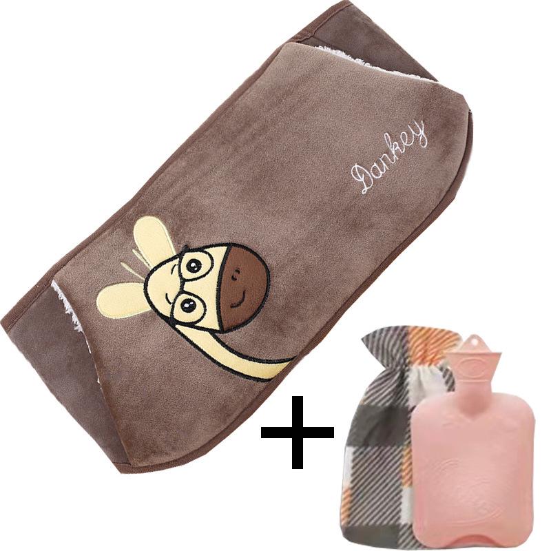 Set Protector Călduros Talie și Abdomen – Sticlă cu Apă Fierbinte Piese Three-Piece Încălzitor de Iarnă