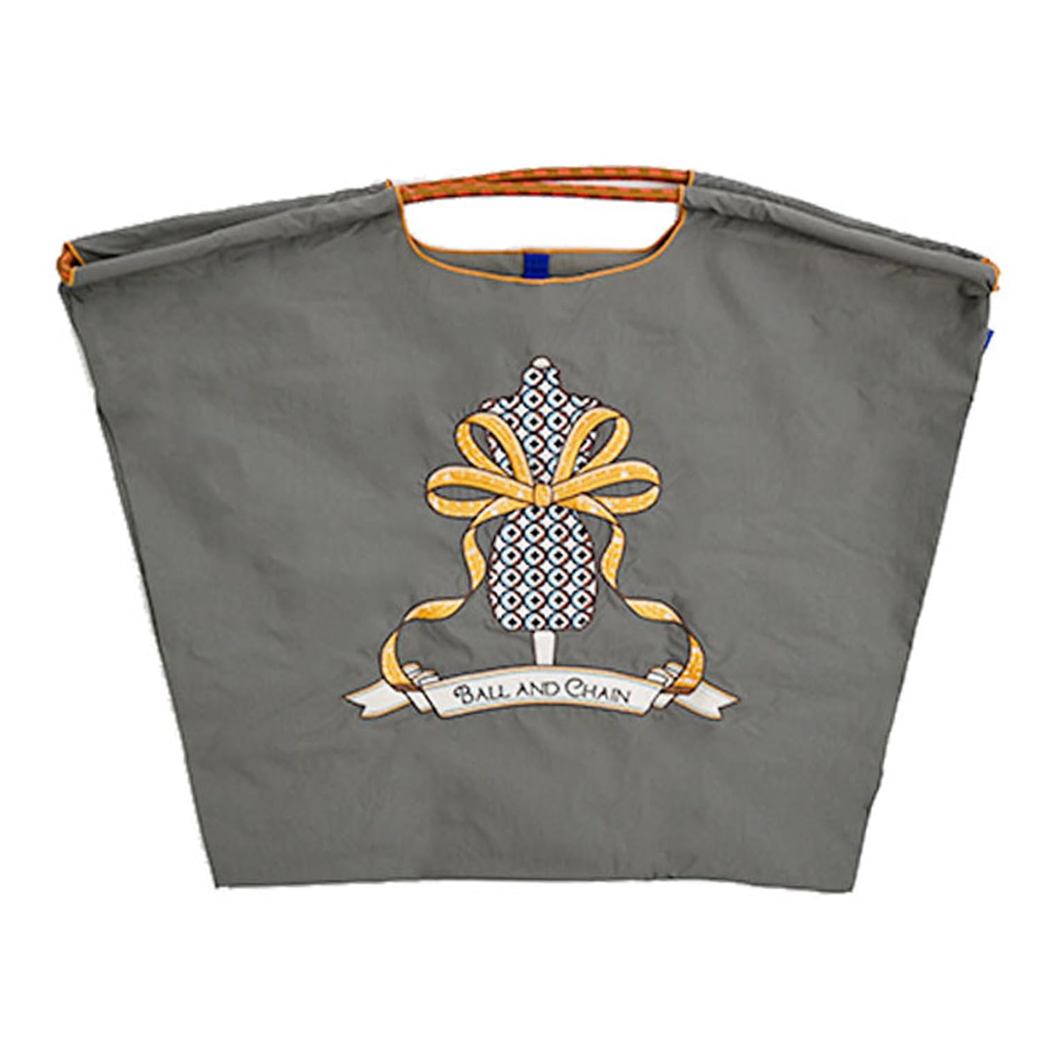 

Authentic Torso Large Shopping Bag Eco Bag Tote Bag Embroidery 301150 [Ball & Chain] (F.GRAY, L)
