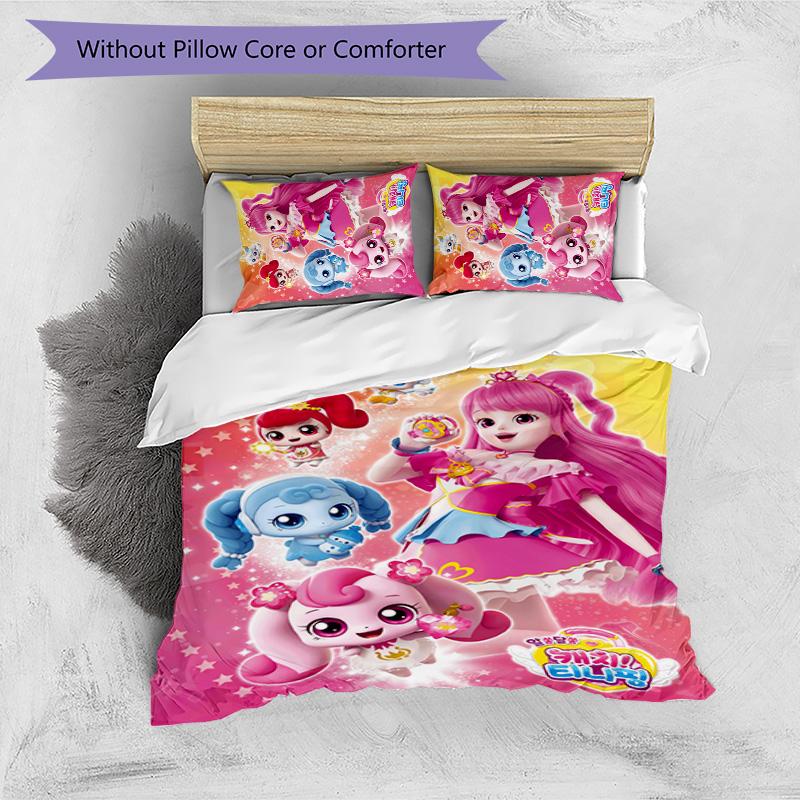 Magic Sweety 3pcs Bedding Set Duvet Cover Closure Includes 1 Duvet Cover & 2 Pillowcases for All Seasons Bedroom Home Dorm Decor
