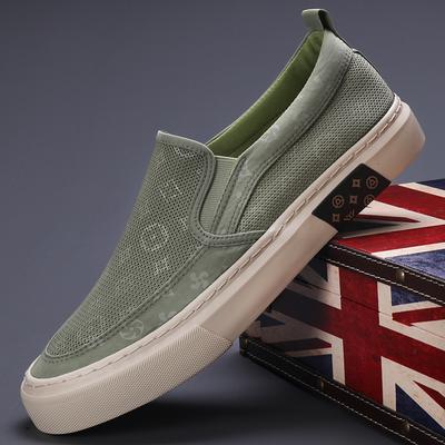 Fashion 2024 New Men's Canvas Shoes Slip On Flat Outdoor Mens Sneakers Lightweight Driving Loafers Breathable Men's Canvas Shoes SS24611