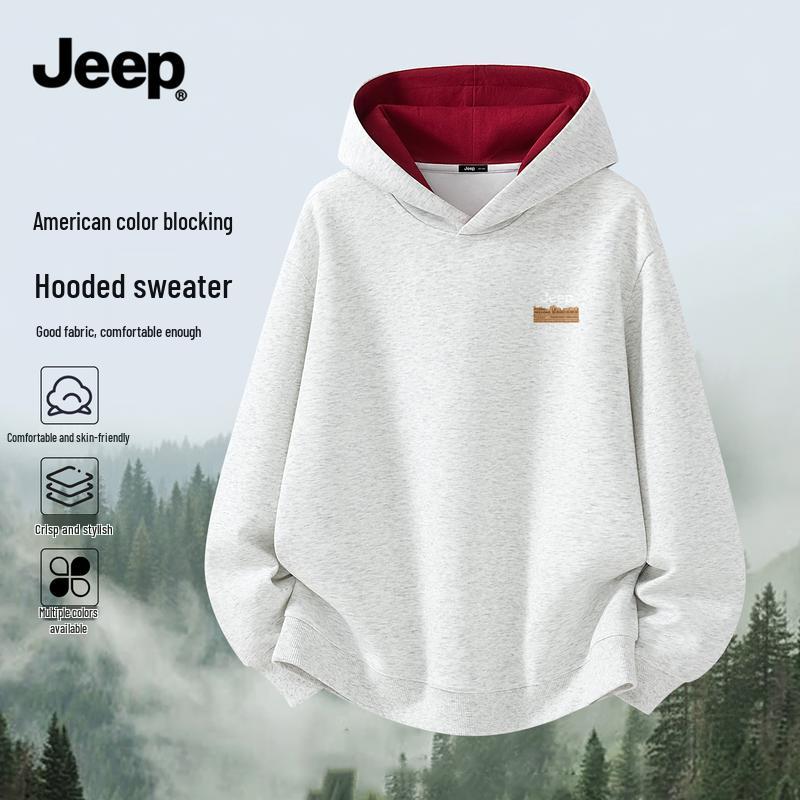 Jeep Herren Kapuzensweatshirt im amerikanischen Stil