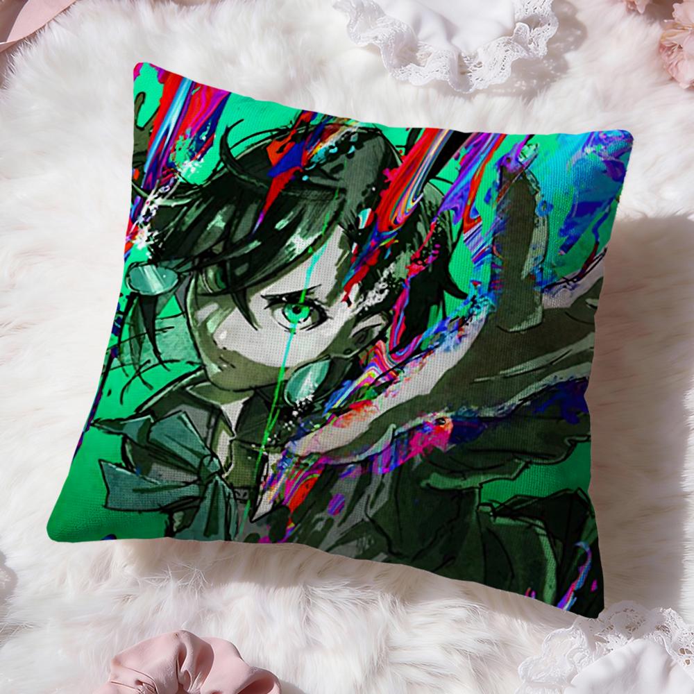 Anime D-Dandadan Cushion Cover Premium Comfort Reversible Pillow Cove -Two In One Design for Any Room & Car Interior