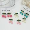 Chic All-Season Cherry Earrings - Elegant, Versatile Fruit-Inspired Style