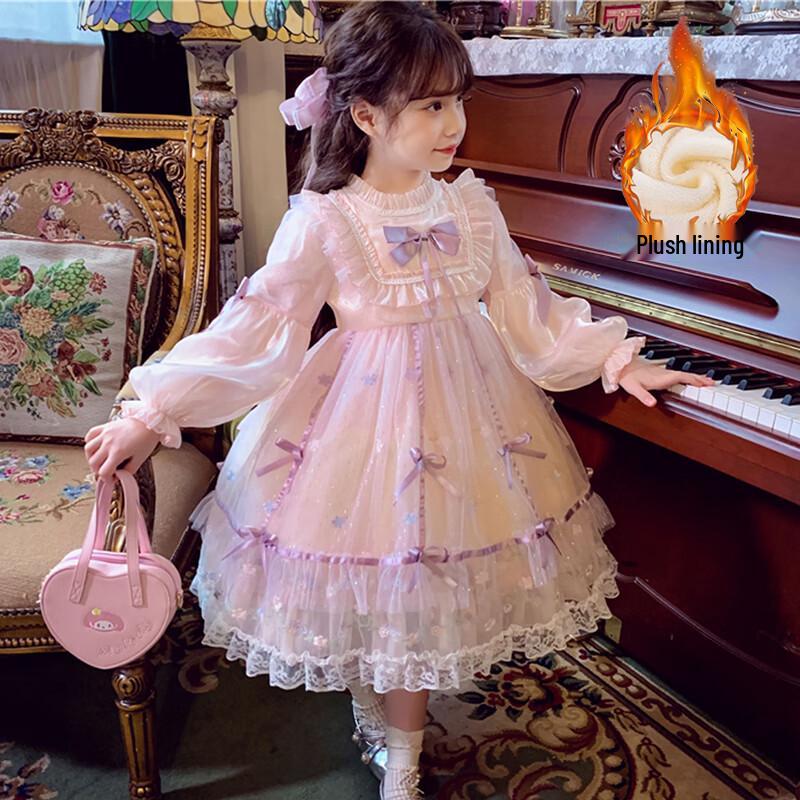 Anniyouer Girls' Winter Lolita Princess Dress