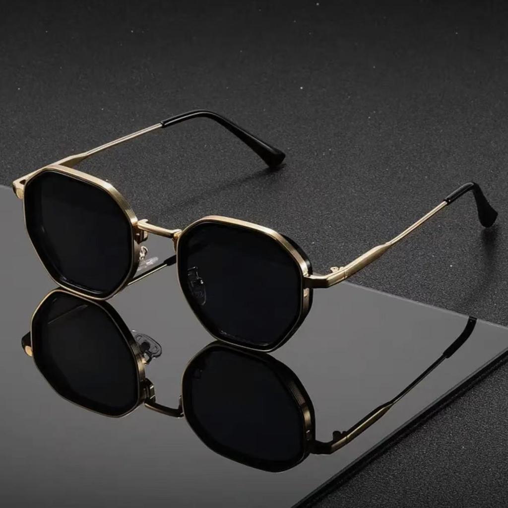 Metallic Retro High-Value Slimming Sunglasses - Versatile Fashion Street Style