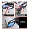 2PCS Car Rearview Mirror Sticker Rain Eyebrow Protector Cover For BMW Performance M E87 E30 E46 E28 F35 G20 E93 F20 X3 X