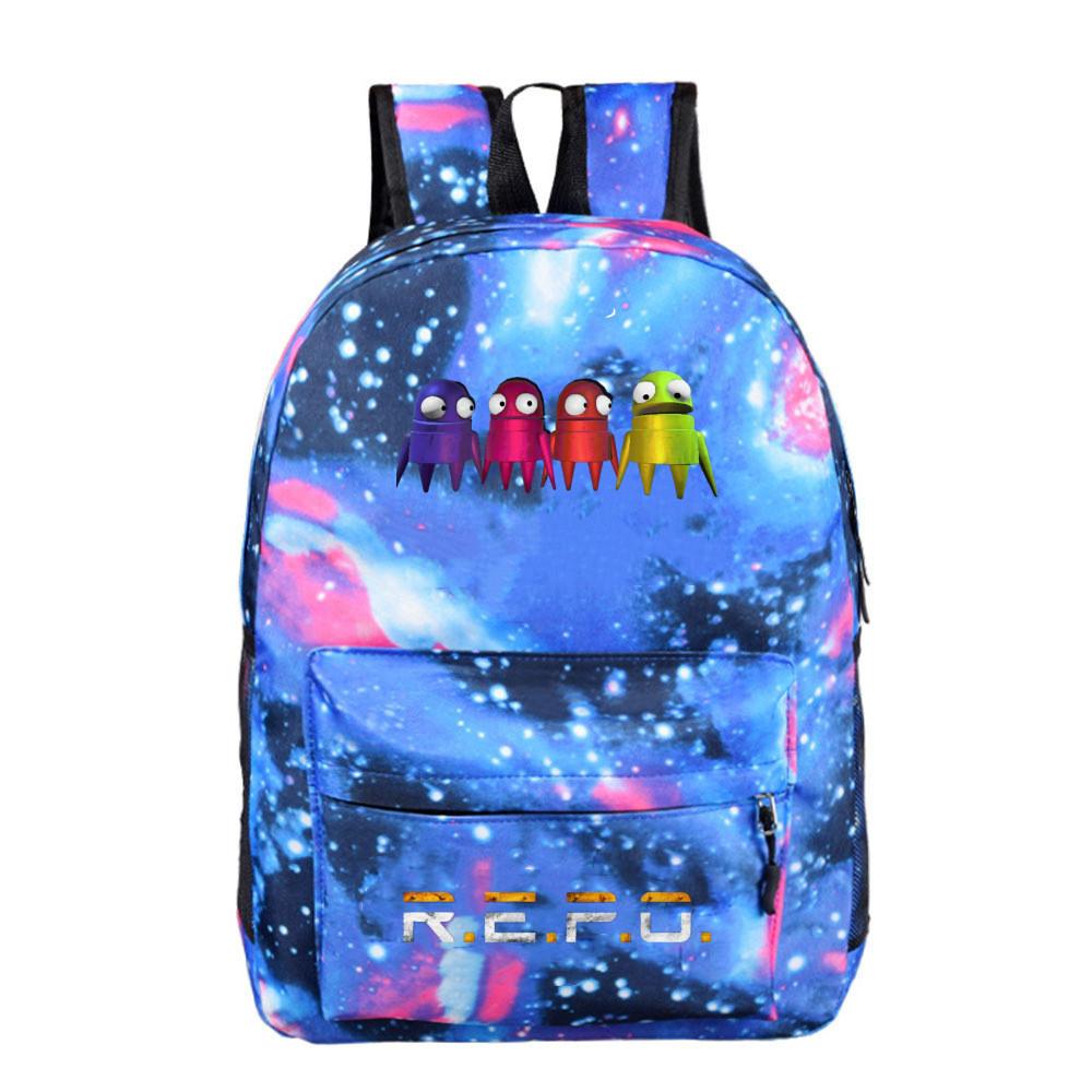 Repo Student Pattern Backpack Breathable Outdoor Use Schoolbag Gift Fashion