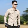 Mens Lightweight Quick-Dry Tactical Long Sleeve Shirt Hiking Camping Fishing Outdoor Sports Breathable UV Protection