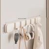 Wall Mount Door Hook Coat Rack Multi-Hook Kitchen Organizer  Entryway Key & Bag Hanger