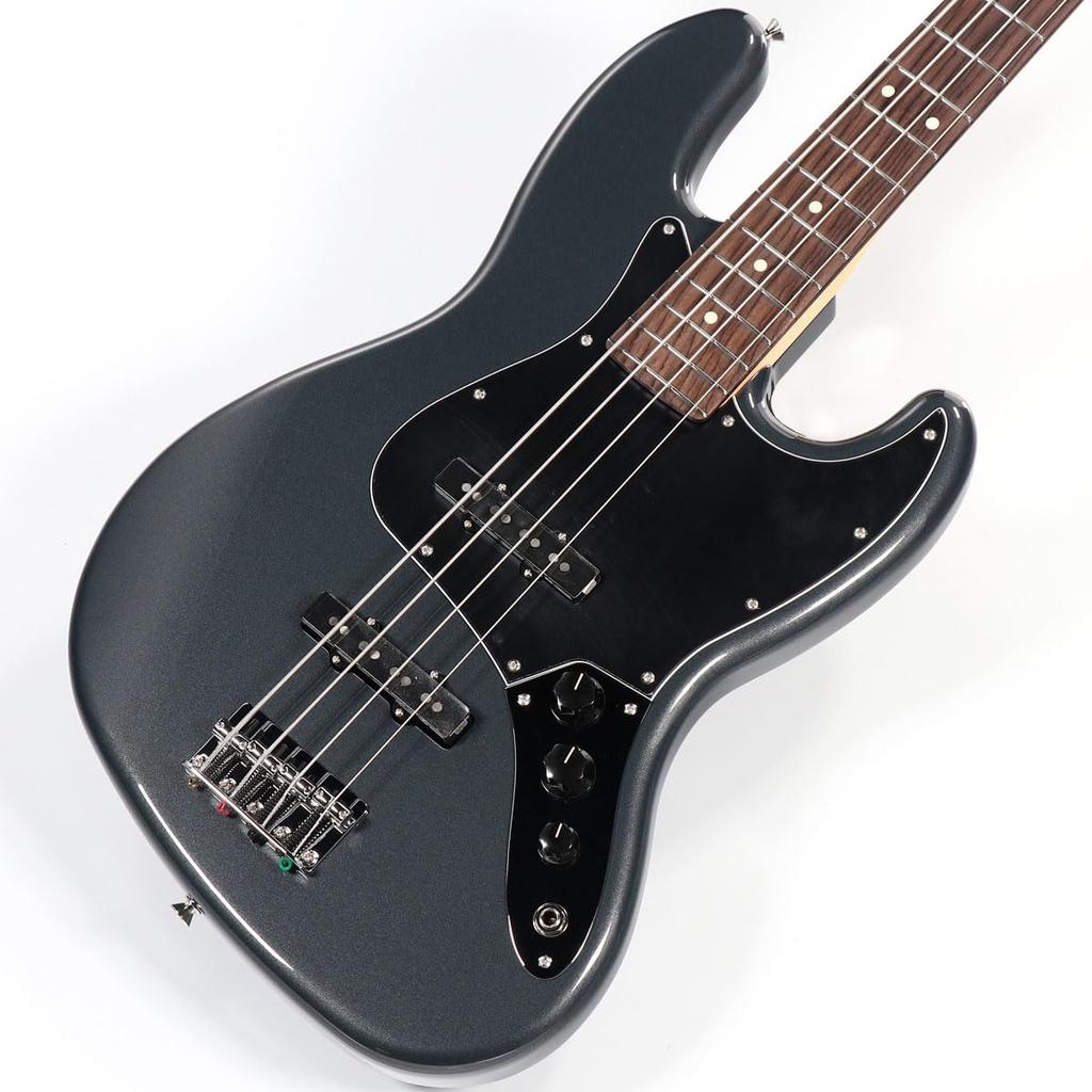 Fender/FSR Collection Hybrid II Jazz Bass Charcoal Frost Metallic with Matching Head [Made Japan]