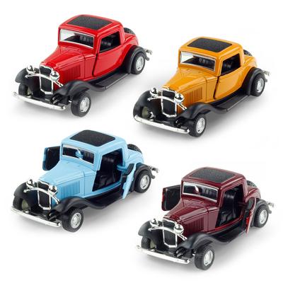 1/32 Scale Alloy Diecast Classic Ford Mustang GT 1967 GT500 Vintage Model Classic Pull Back Toy Car Miniature Vehicle Replica Kid Gift