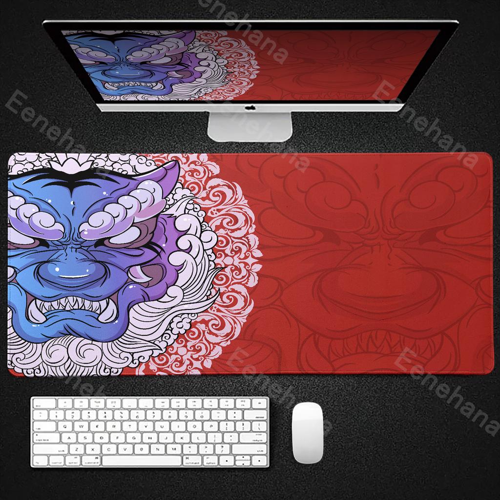 Large Tiger Gaming Mouse Pad Pc Speed Esports Mousepad Gamer Accessories Keyboard Pads XXL Computer Deskmat NonSlip Mousemat