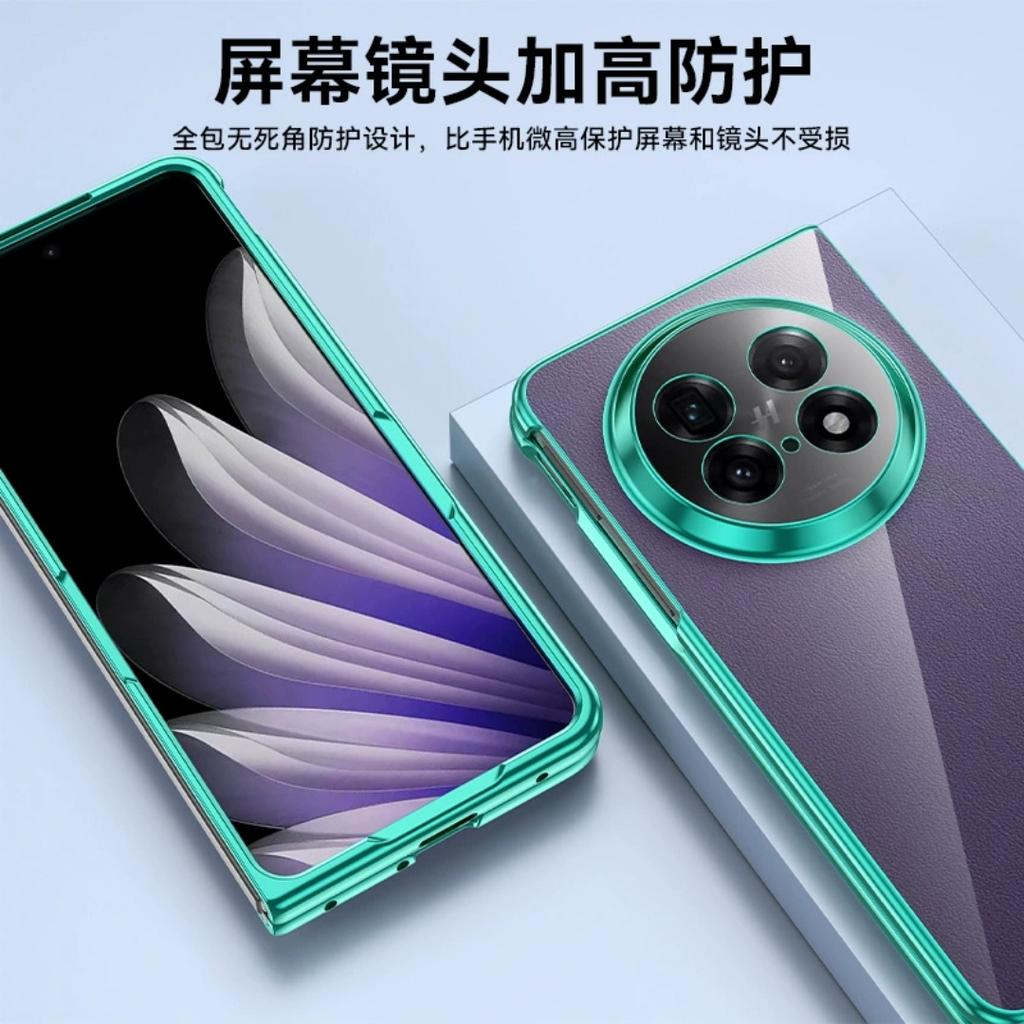 Electroplating Transparent For OPPO Find N5 N3 Case Luxury Ultra Thin Solid Color Folding Case for OPPO FindN5 Shockproof Bumper