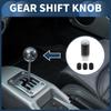 INFINAUTO Matte Frost Shift Universal Gear Shift Knob for Automatic and Manual Aluminum Alloy Silver Tone with 3 1 Set Knob, 9.5cm Cars, Adapters,