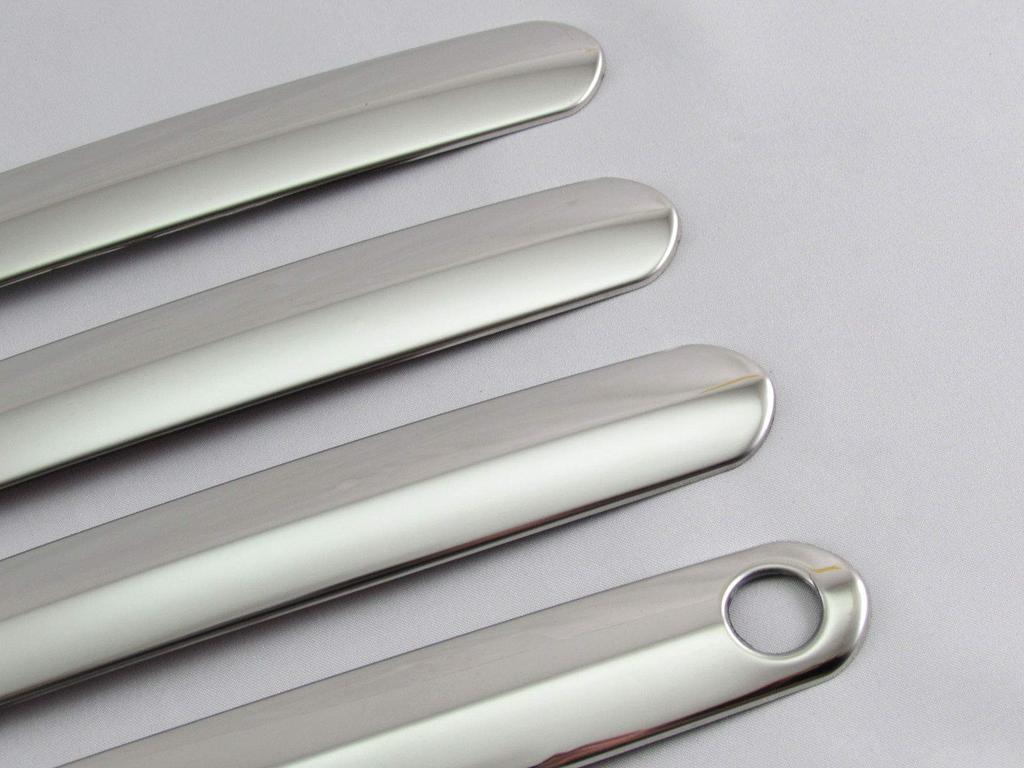 BRIGHTZ Finish Stainless Steel Door Handle Half for Toyota Crown Hybrid Crown Crown 31464 Ultra-Mirror Covers, Type, (20, 21, 224) [DHC-NOBU-328]