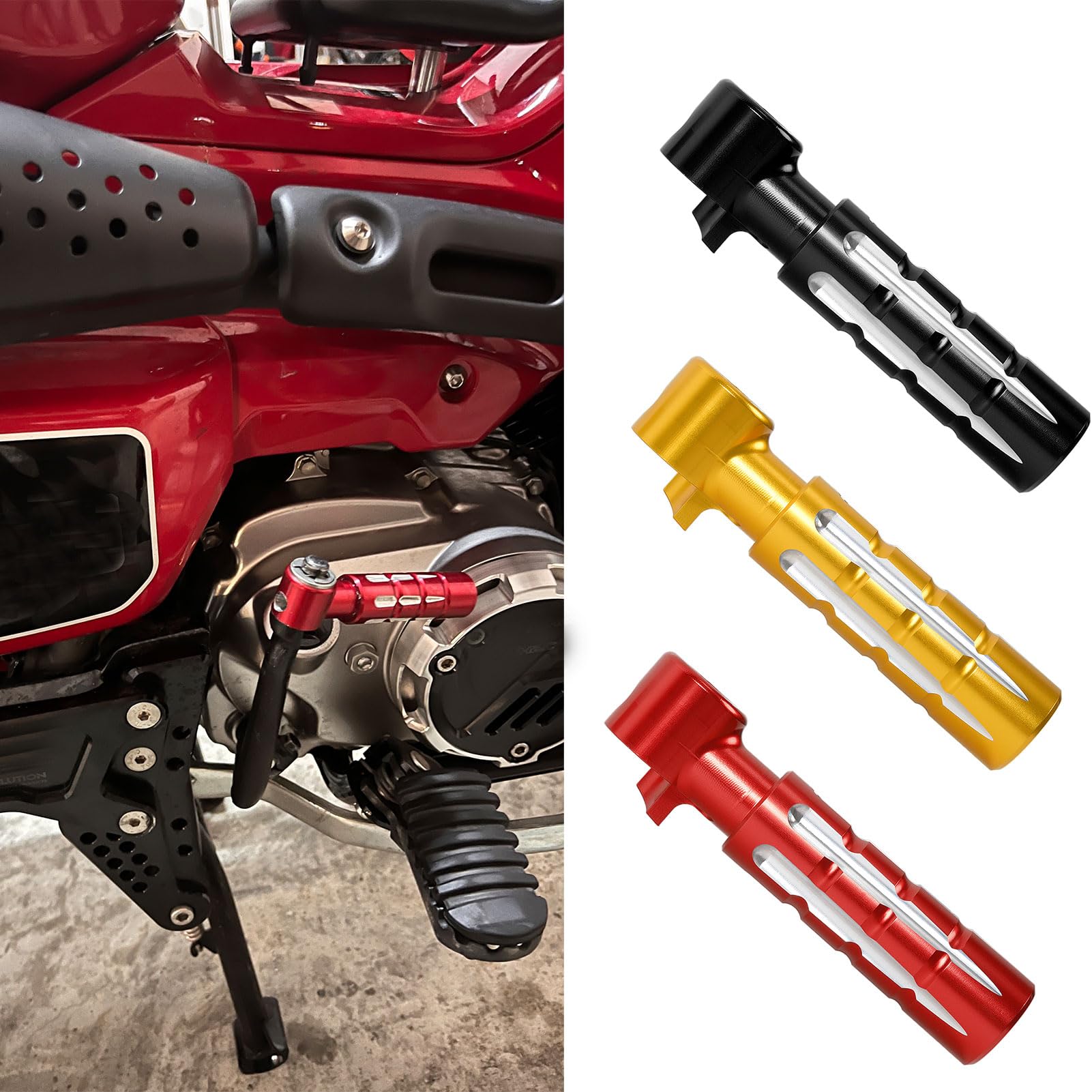 

WOOGA Мотоциклетный рычаг кикстартера, педаль подножки для Honda Cross Cub 110 CC110 Hunter Cub 2023-2024, CT125/Trail125 2020-2024 (Золото) золотой