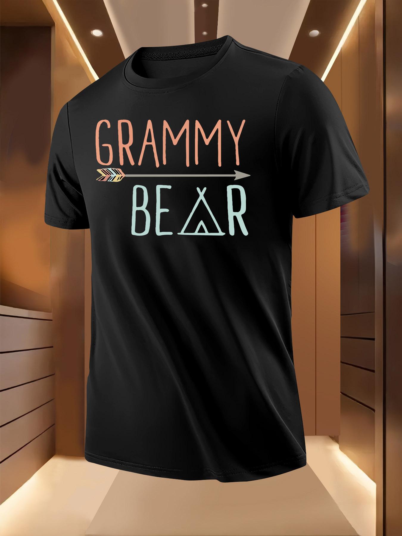 Grammy Bear Graphic Tshirt - Light Yellow Casual Summer T... S