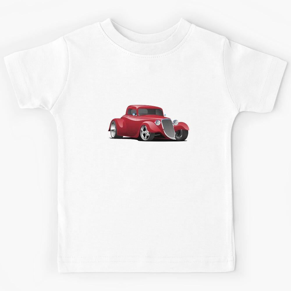 Custom American Red Hot Rod Car Kids T-Shirt 170