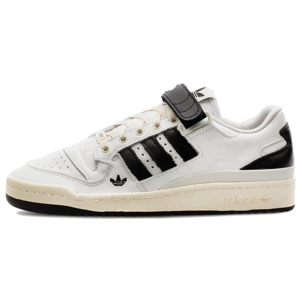 Shoe Palace x Adidas Originals FORUM Low Leather Low top Skateboard Shoes Unisex White Black GV9024