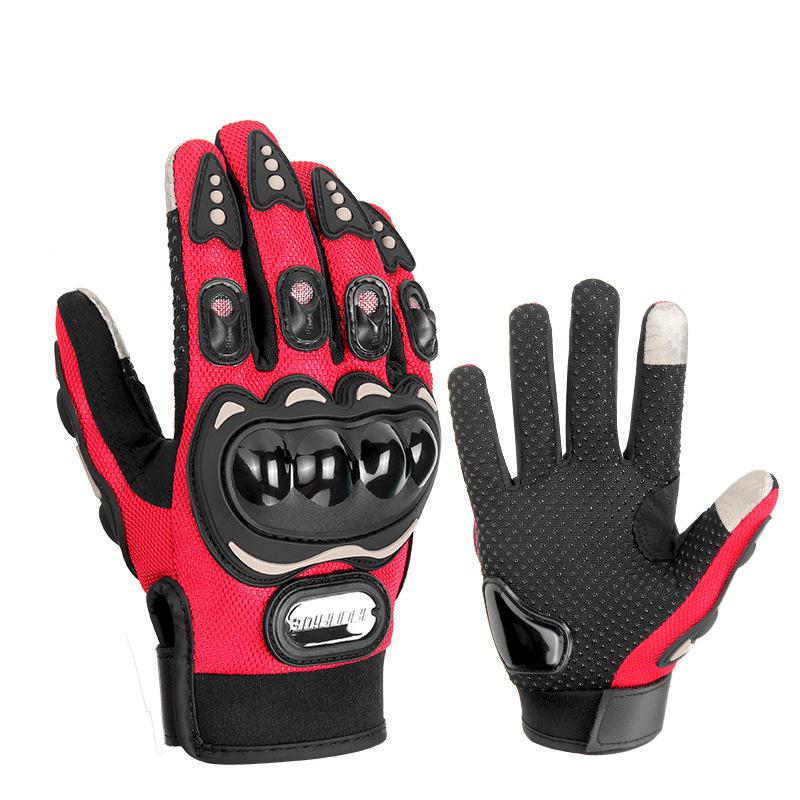 All-Season Motorcycle & Bicycle Touchscreen Gloves: Non-Slip, Anti-Fall, Full Finger for Men & Women
