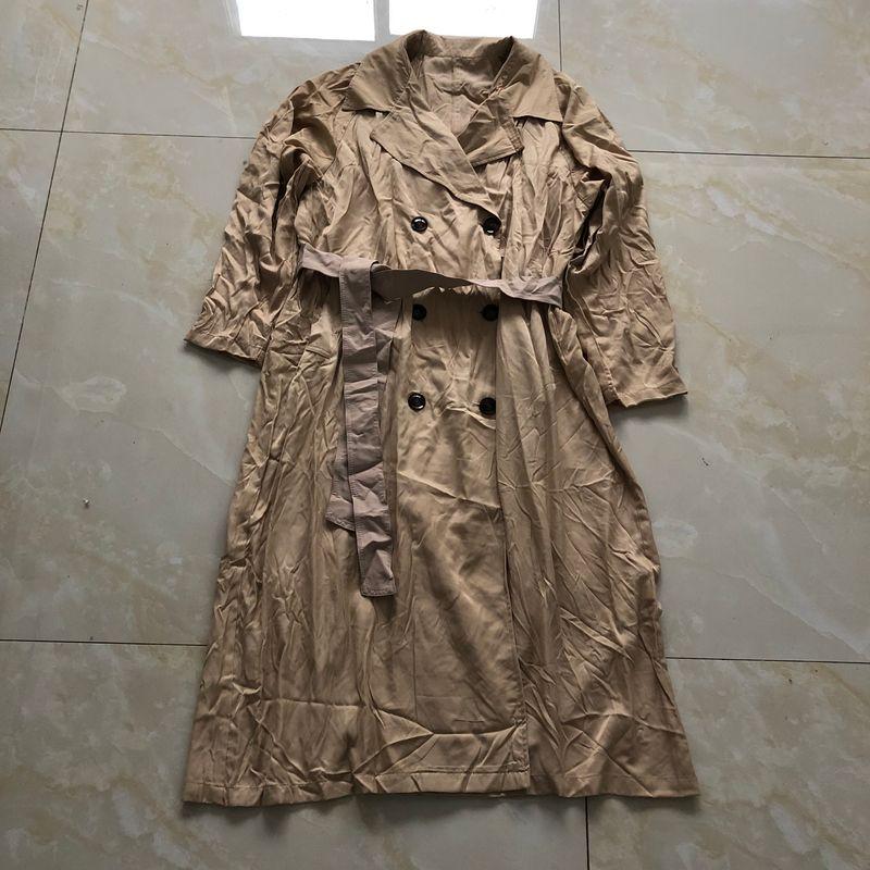 

Модный тренч средней длины, длинный, со стойкой, однобортный, с поясом на шнуровке Khakis (Paragraph C) C- 1-20-2 All yards