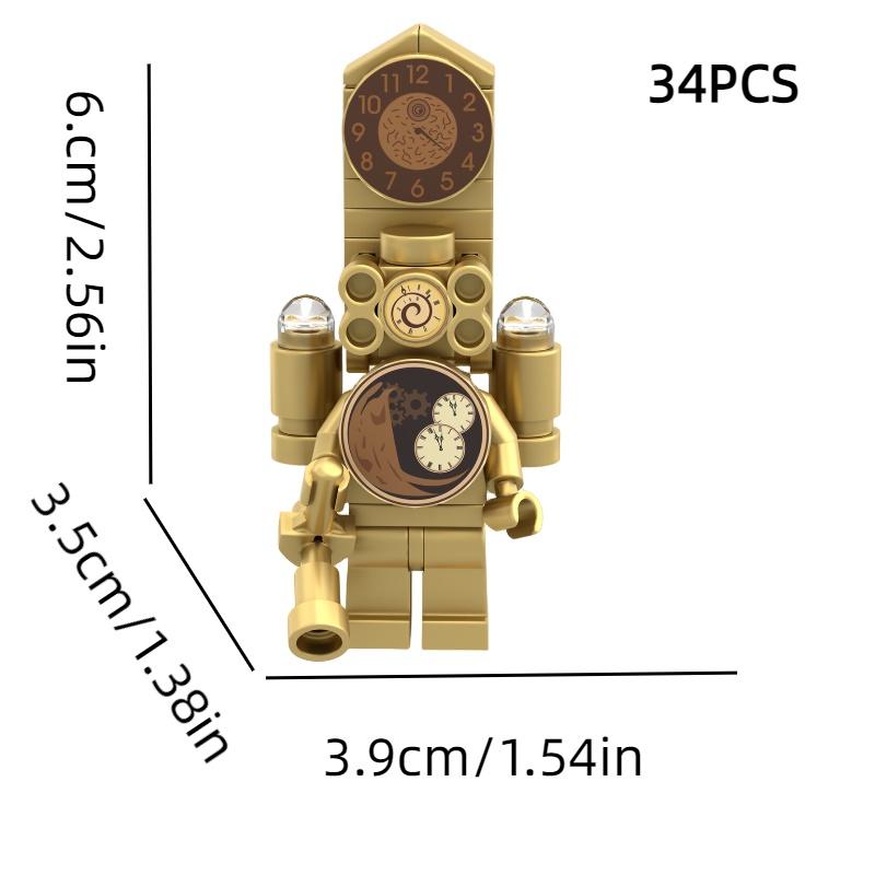 Skibidi Toilet Toy Abs Plastic Building Blocks For Kids 669d Super Tv Man