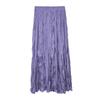Extended crushed skirt Women's dance long skirt Korean high temperature setting pleated skirt Elegant pleated skirt