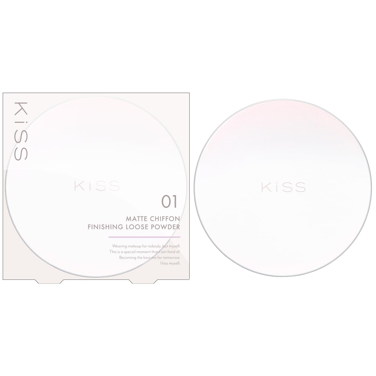 

Kiss KiSS Matte Chiffon Finishing Loose Powder 01 Reduces Shine and Extends Makeup Wear Light, 14g, Semi-Matte,