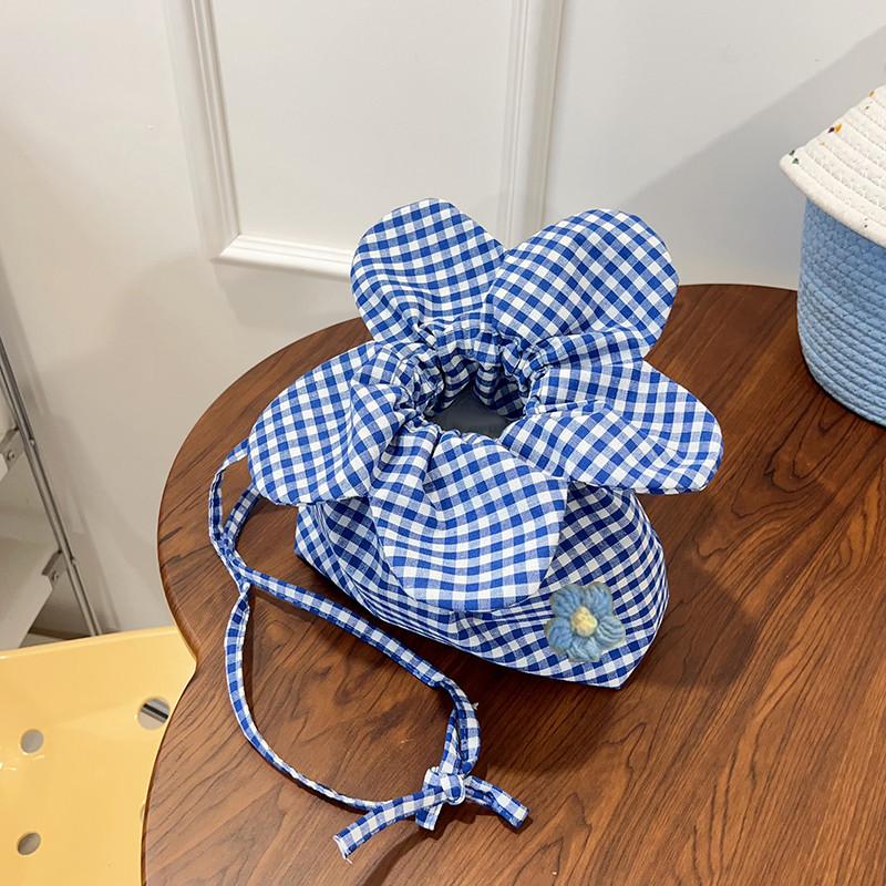 

Retro Flower Design Women S Phone Pouch Shoulder Bags College Girls Small Crossbody Bag Cute Plaid Female Handbags Clutch Purse A1