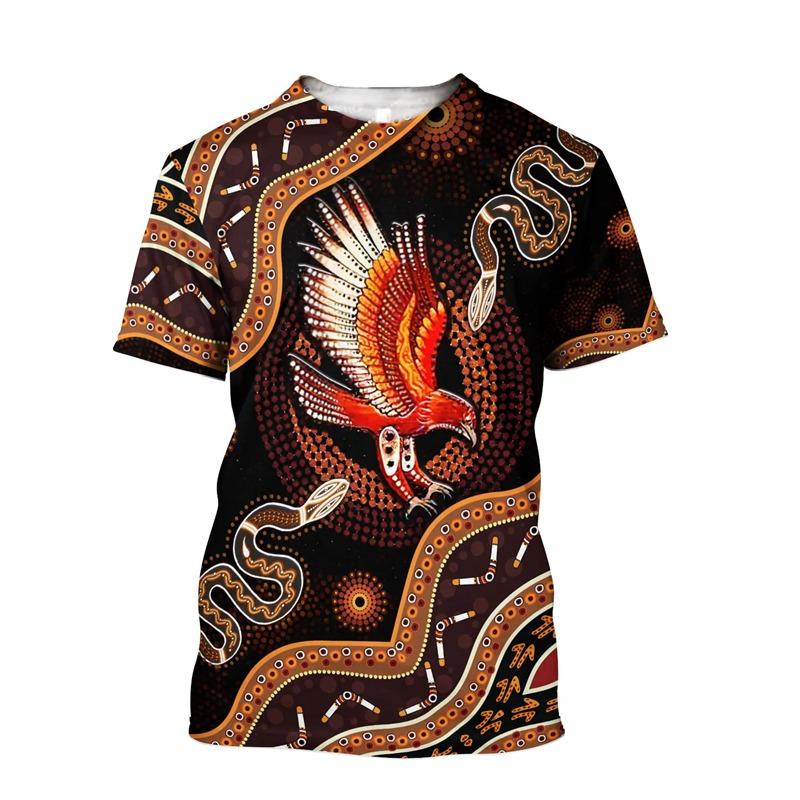 

New Fashion 3D Print T-shirt Casual Australia Aborigines Nation Mens Graphic Tshirts Harajuku 6XL