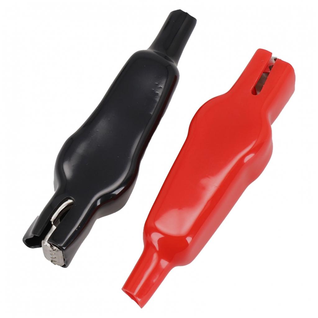 20A Elektrische Messleitungen mit isolierten Klemmen (Rot/Schwarz 2 Stück)