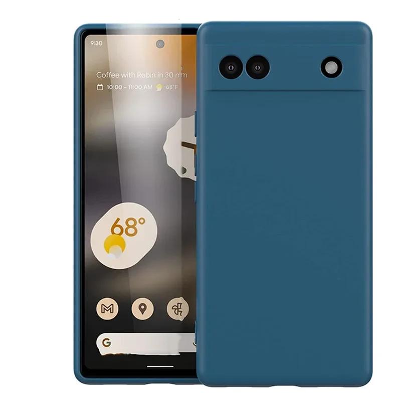 For Google Pixel 7 7A 8A Case Liquid Silicone Soft Cover For Google Pixel 6A 6 8 9 Pro XL 9A 9Pro XL 4A 4G G Phone Case