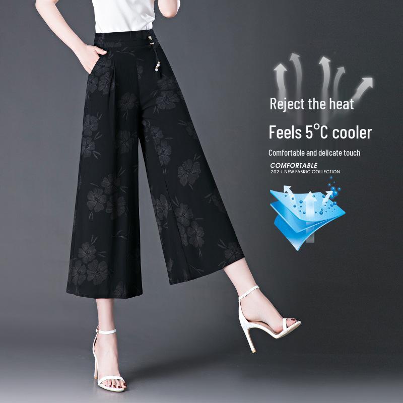 Women's Summer High Waist Wide Leg Culottes - Lightweight, Cool, and Casual