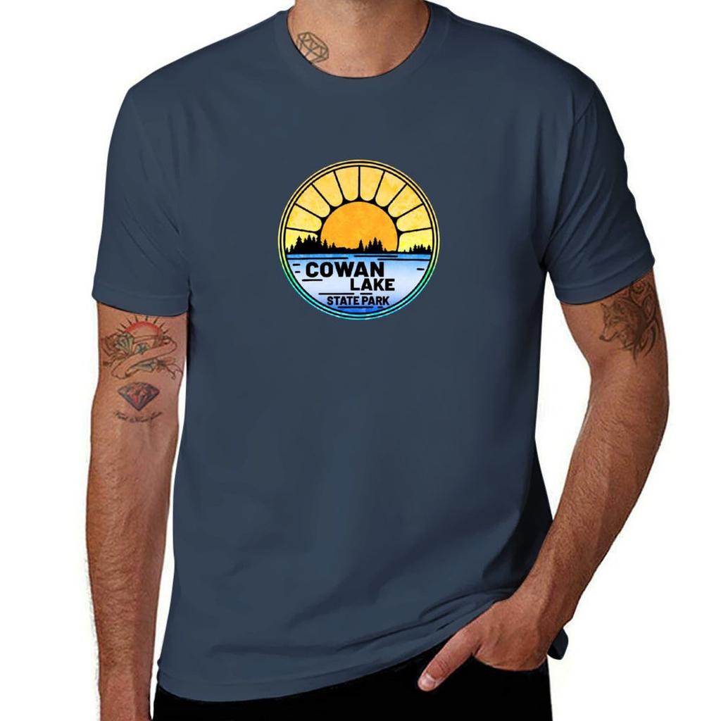 Cowan Lake State Park Ohio OH TShirt t shirts for man slim fit t shirt for man 100 percent cotton TShirt