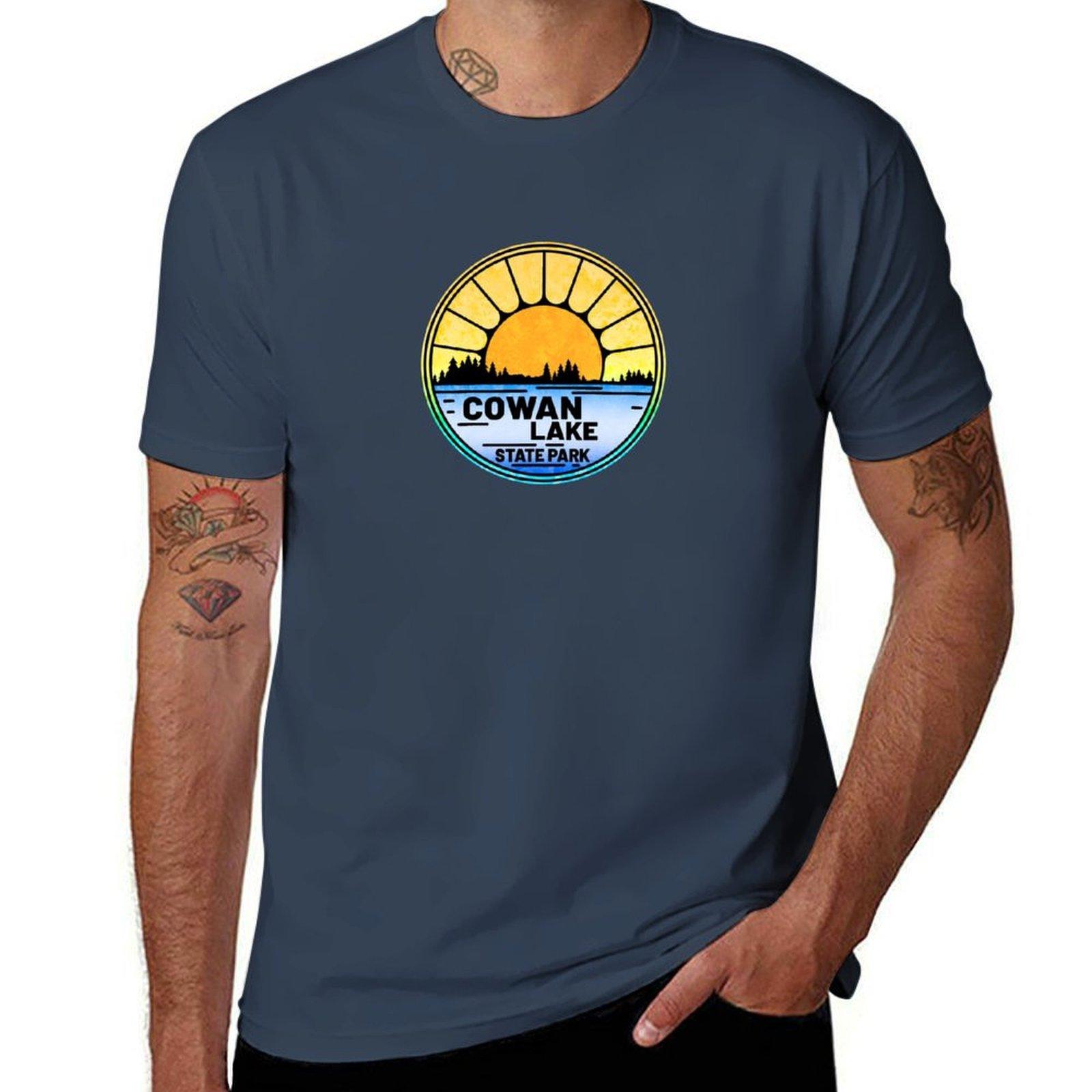 Cowan Lake State Park Ohio OH TShirt t shirts for man slim fit t shirt for man 100 percent cotton TShirt S