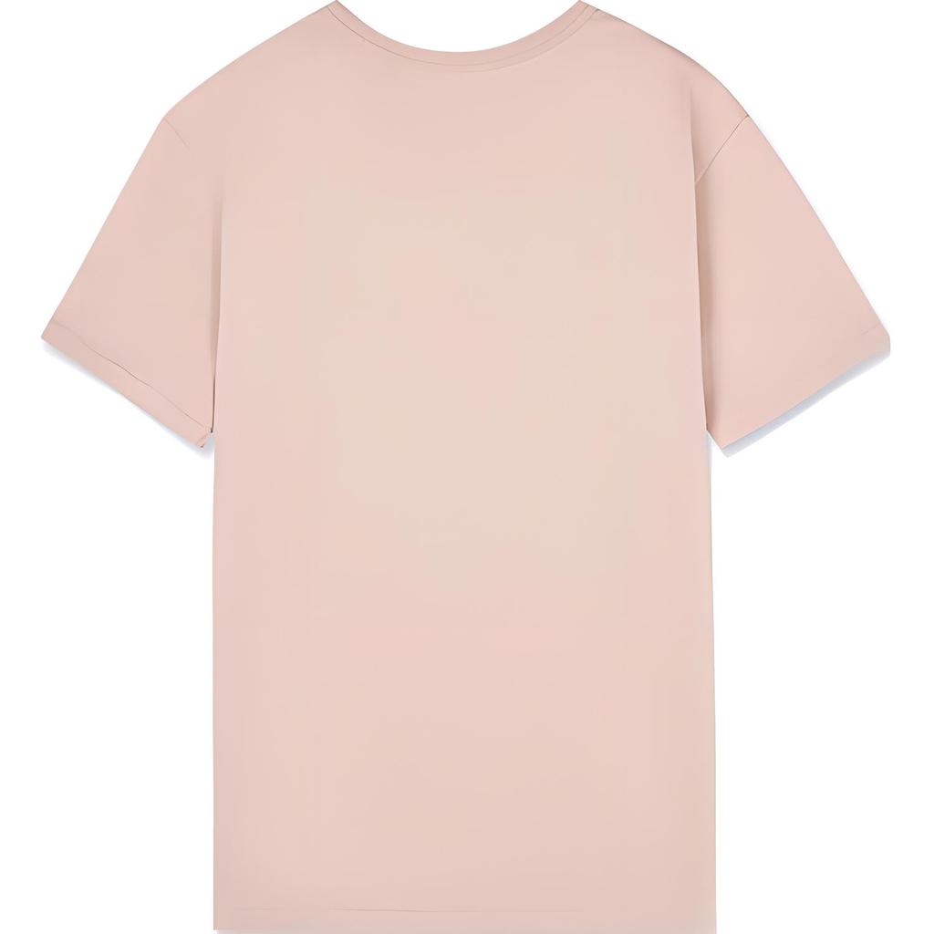 Levis Color Block Letter Print Comfortable Short Sleeve T-Shirt Women Tops Pink A9276-0002